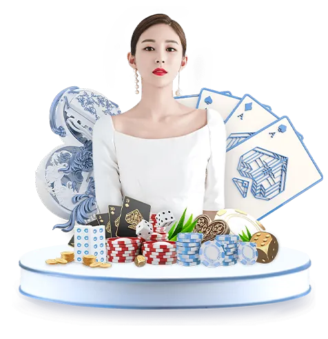 Hình ảnh sòng bạc trực tuyến eu9vn với bàn Baccarat và người chia bài thật.